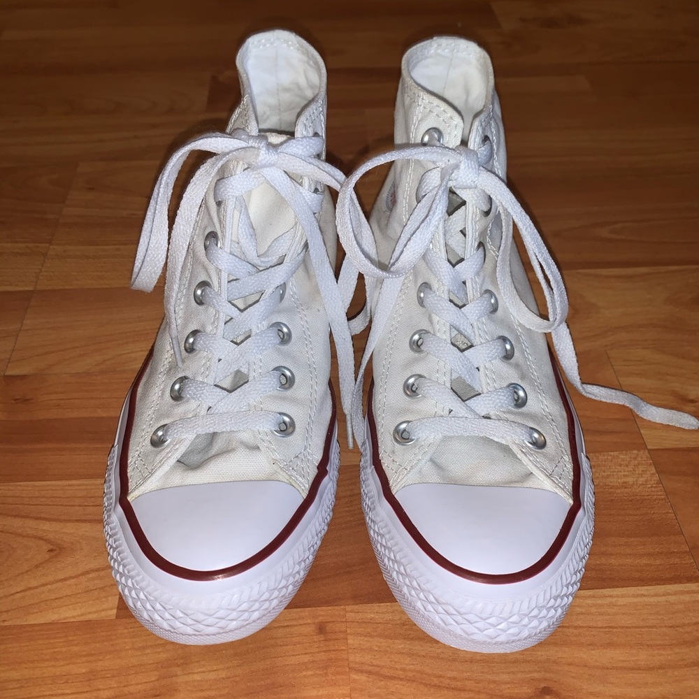 White Hightop Converse